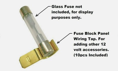 10 GLASS FUSE TAPS FOR OLD SCHOOL MOPAR NASH HUDSON STUDEBAKER PACKARD SEDAN ETC