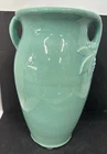 Vintage Green Teal Turquoise Glaze MCcoy? Pottery USA LARGE GARDEN VASE 13.5"