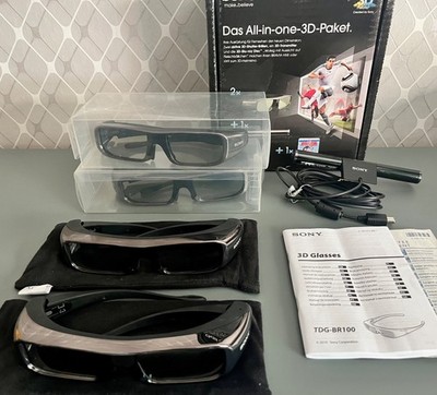 Sony All-in-one 3D Paket   4x 3D Brillen, 1x 3D Transmitter für Sony BRAVIA TV