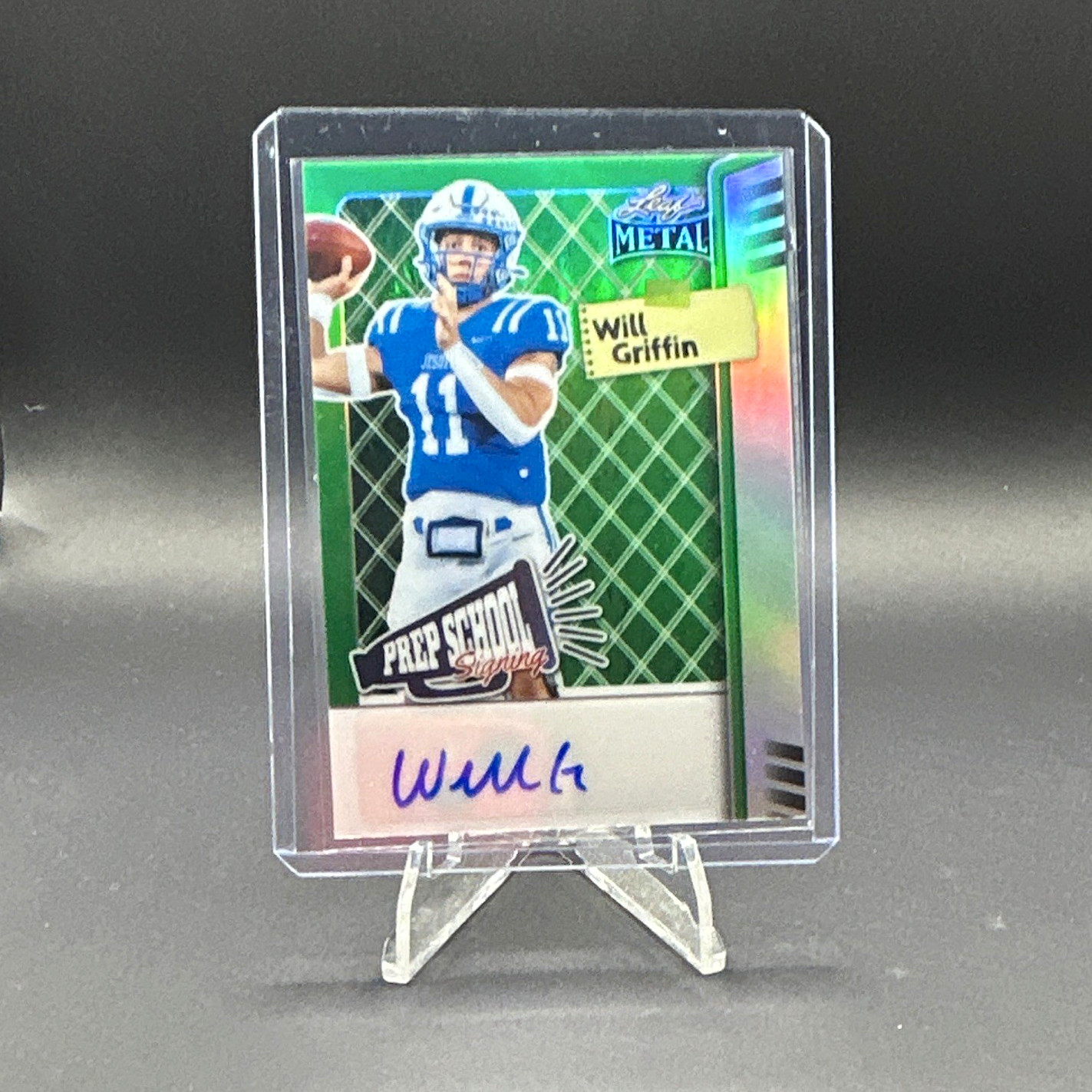 Leaf 2025 Metal Will Griffin Hard Signed Auto Prep School Signing #PS-WG1 5/8