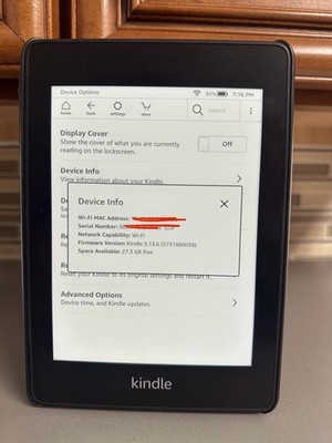 Kindle Paperwhite 10th Generation – 32GB WiFi Black - PQ94WIF