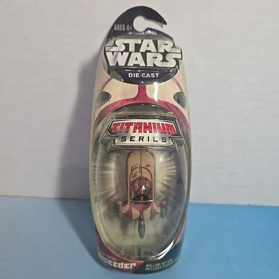 Star Wars Titanium Series Landspeeder Die-Cast Metal Land Speeder Tatooine 