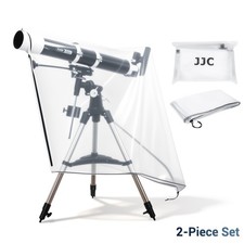 JJC 2 Pack Telescope Rain Cover Waterproof Outdoor Adjustable Drawstring Zipper