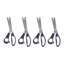 Zig Zag Scissors Pinking Shears  Scalloped Scissors 4-Piece Set - Small 3...