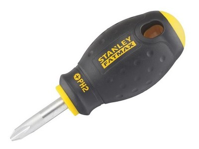 STANLEY  Hand Tools - FatMax  Stubby Screwdriver Phillips Tip PH2 x 30mm