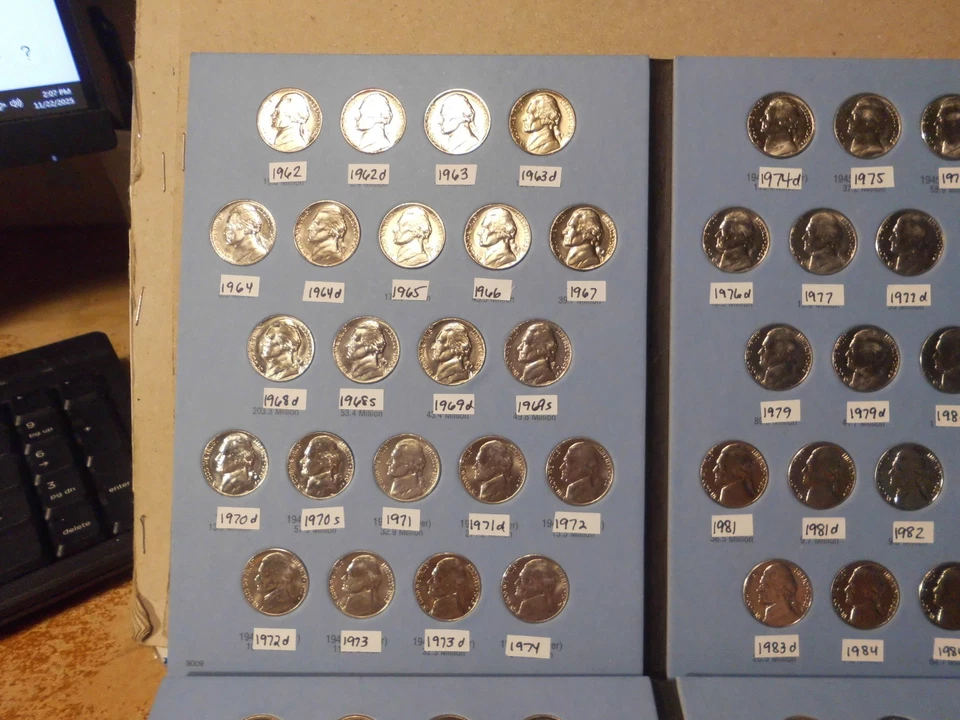 1962 - 2025 JEFFERSON NICKELS COLLECTION COMPLETE  - ( ALL UNC COINS ) #BZO279 - Image 2 of 4
