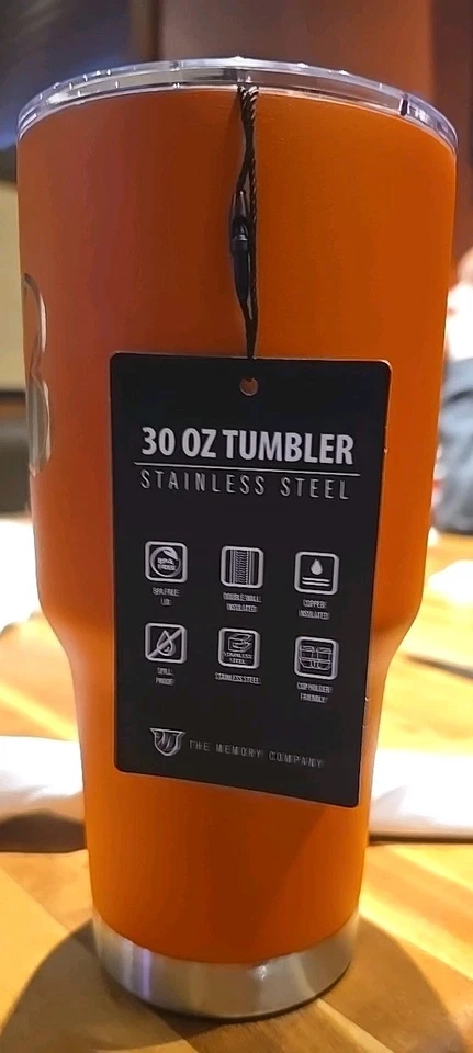 Vaso NFL Bengals 30 OZ acero inoxidable Foto 3 de 4