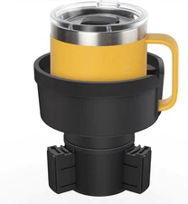 Mug Holder Expander Offset Adjustable Base Fit 10/14oz & Giant Travel Mugs ( 4”)