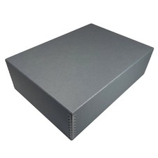 Lineco 17x12.25x5 Gray Archival Storage Box Acid-Free Museum Archive Photo