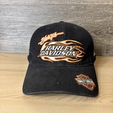 VINTAGE Harley Davidson Hat Cap Strap Back St...