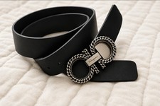 Salvatore Ferragamo Sz 32 Authentic Leather Belt