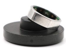 Oura Ring Gen2 Heritage - Titanium - Size 12 - Silver - HEAVILY SCRATCHED 