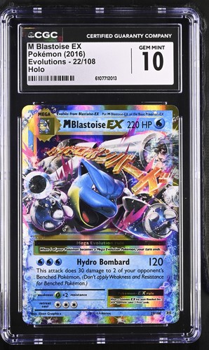 M Blastoise-EX graded CGC 10 for sale on eBay