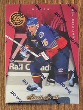 1997-98 BRETT HULL PINNACLE CERTIFIED RED PARALLEL INSERT CARD #70 BLUES