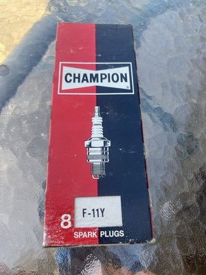 #ad Lot of 8 Champion Spark Plugs F 11Y New Old Stock OEM. Replaces Part # UF 11Y $15.00