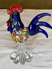 Murano Style Blown Glass Rooster