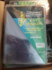 Ultra Pro 6"X9" 25 ct. Ultra Clear Stor Safe Top Loaders Fits Get A Grip