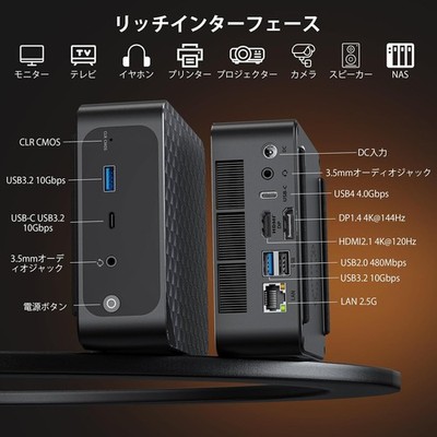 Beelink SER6 6900HX AMD Ryzen 9 6900HX Mini PC 32GB DDR5 1TB M.2