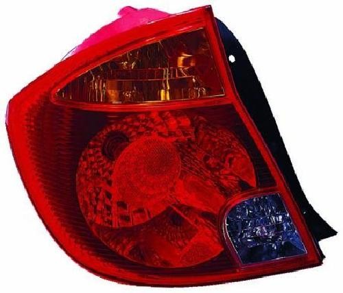 ABAKUS Tail Light 221-1916L-UQ For Hyundai Left Red, Without Bulb Holder