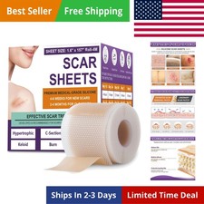 Silicone Scar Sheets, Medical Grade Silicone Scar Tape for Surgical, Hypertro...