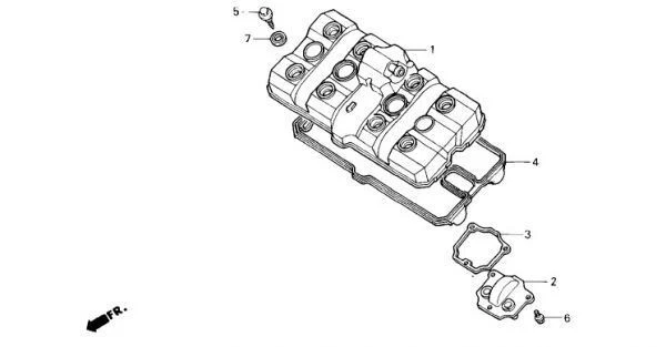 Juego de 7 piezas de revisión de embrague genuino Honda CB-1 NC27 nuevo sin usar Foto 4 de 4