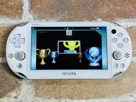 PS Vita Light Blue White PCH-2000 Sony PlayStation Japan 8GB Charger 2 Games DDP