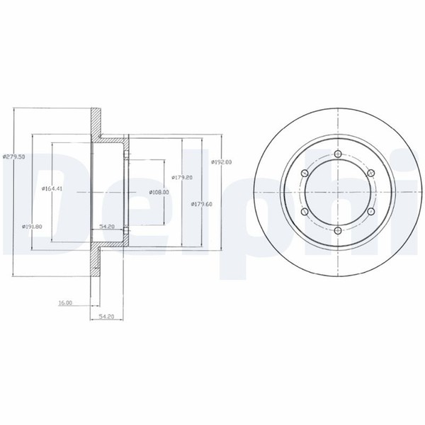 2X Delphi Bremsscheibe BG4218 FüR NT400 Nissan Cabstar F24M F24W DCI F91AN-image