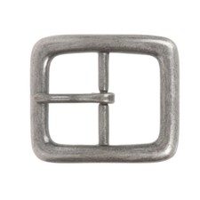 1 3/8" 35 mm Nickel Free Single Prong Rectangular Center Bar Belt Buckle