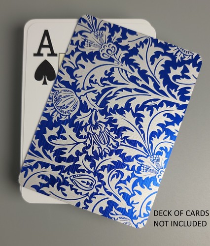 Poker Size Cut Cards Sampler Pack Formal Design Brushed Aluminum Set of 6 Dealer - Picture 4 of 8