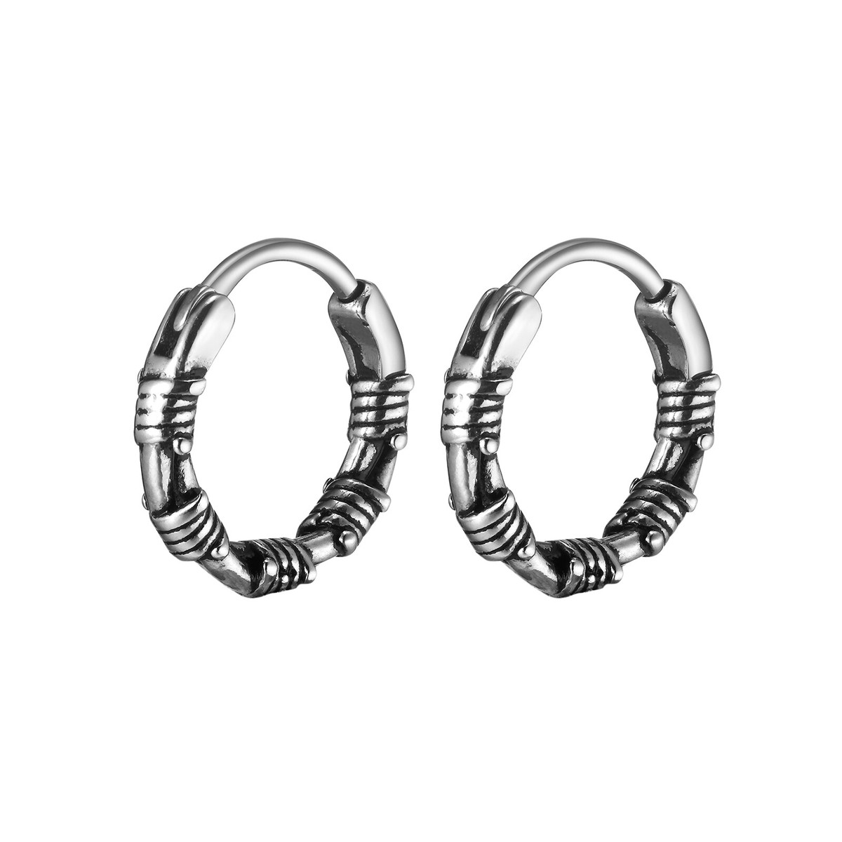 Bandmax Schedel Oorbellen voor Mannen Vrouwen Rvs Skelet Schedel Hoofd Hoop Oorbellen Stud Oorbellen Punk Gothic Oorbellen Halloween Sieraden, Roestvrij staal, Geen edelsteen