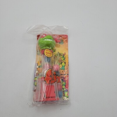 Vtg TMNT Flix Candy Dispenser, Raphael, Jawbreakers W/ Refill, Brand New FS 
