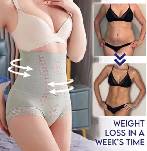 IONSTech Unique Fiber Lace Shaper Fat Burning Tummy Control Underwear - Picture 1 of 16