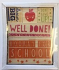 5 Wooden Classroom rubber stamps Teacher Supply Well Done Don't Give Up