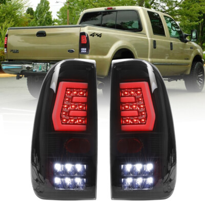 Tail Lights For Ford E-450 Super Duty Smoke Black Tail Light Assemblies For 1997-2003 Ford F150 & 1999-2007 F250/F350 Super Duty WOLFSTORM Tail Light Assembly - Foto 4