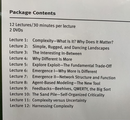 The Great Courses "Understanding Complexity" 2 DVDs and Guidebook 2009 - Picture 3 of 4