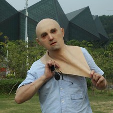 Handsome young man realistic silicone mask Female Dress up as a boy's mask