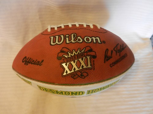 Desmond Howard Green Bay Packers Super Bowl XXXI MVP Presentation Game Ball 1/12 - Picture 2 of 4