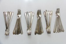 LOT DE 30 COUVERTS FOURCHETTES CALANDRE ARGENTERIE VINTAGE ARTISANAT RÉUTILISATION RÉUTILISABLE