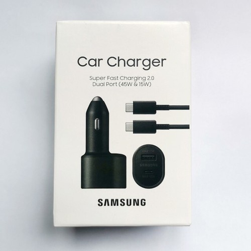 Samsung Super Fast Dual Port 45W & 15W PD car charger for galaxy S21, S22, S23 + - Picture 4 of 11