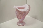 FENTON Pink CARNIVAL Glass HOBSTAR 8.5"