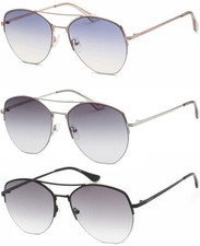Calvin Klein Women's Semi-Rimless Geometric Aviator Sunglasses - CK20121S
