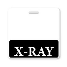 5 Pack - X-RAY Horizontal Badge Buddies - Heavy Duty Hospital Card ID Buddy