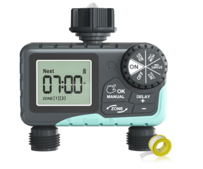 RainPoint 2 Zone Digital Water Timer Model: ITV205 Save Water NEW