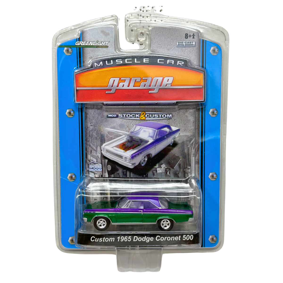 Greenlight Muscle Car Garage 1965 Dodge Coronet 500 GREEN MACHINE
