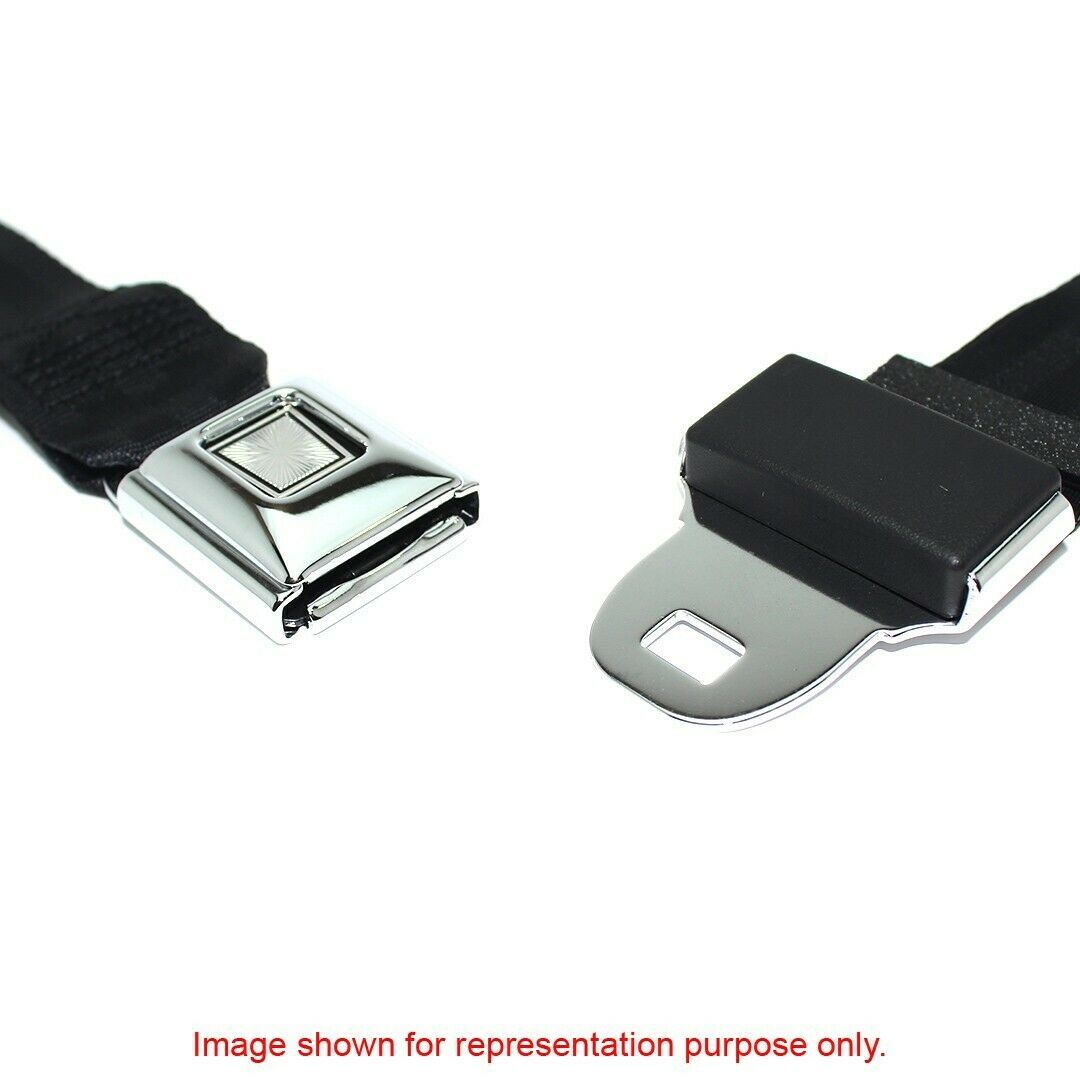 RetroBelt Brown Pushbutton Lap Seat Belt 60