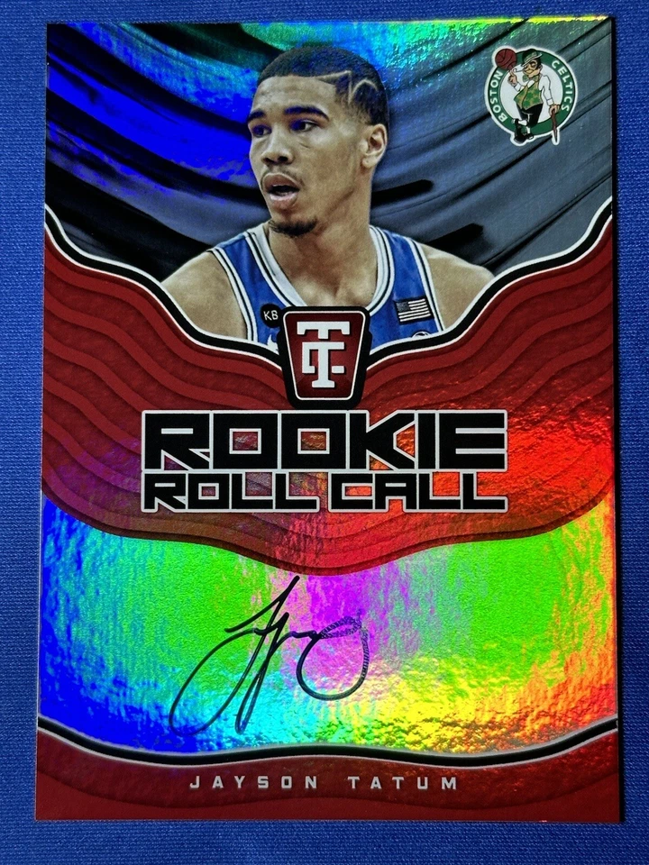 Jayson Tatum 2017-18 Totally Certified Rookie Roll Call RC On Card Auto *SSP* - Image 2 of 4