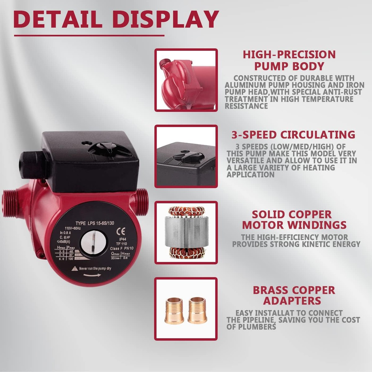 Circulation Pump Hot Water Pump Central Heating Pump Price Central