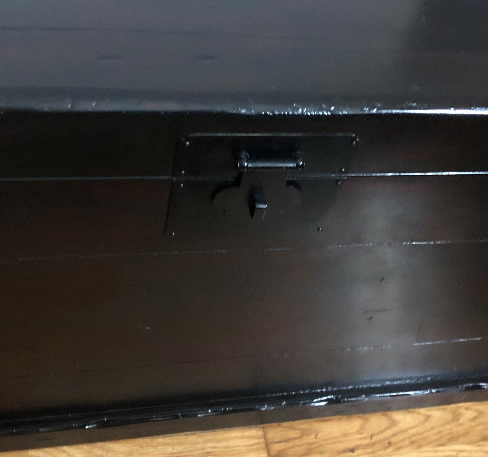 RARE! POTTERY BARN SOLID WOOD STEAMER COFFEE TABLE "EMMETT" TRUNK CHEST