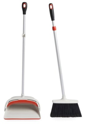 Oxo Good Grips Sweep Set, Full Size Broom With Extra Large Dustpan