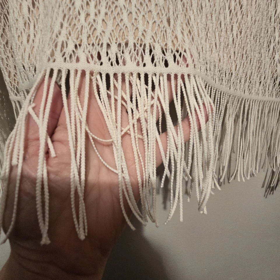 Top De Colección Mixit Mujeres Encaje Flecos Dobladillo MED 90s Y2k Boho Coqueta Chica EE. UU. Foto 4 de 4